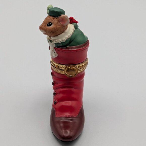 Hallmark Keepsake Fashion Afoot 2000, 1st in Series, Porcelain Hinged Box - Picture 6 of 11